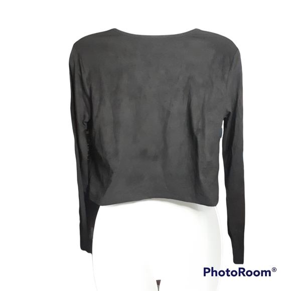 Forever 21 Tassle Crop top Size Medium Black - Picture 3 of 3